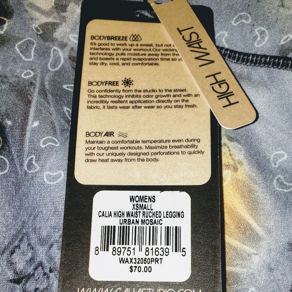 Calia High Waist Ruched Leggings - Picture 2 of 2